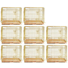 24-42" Collapsible Copper Gold Dog Crate GLD24/30/36/42