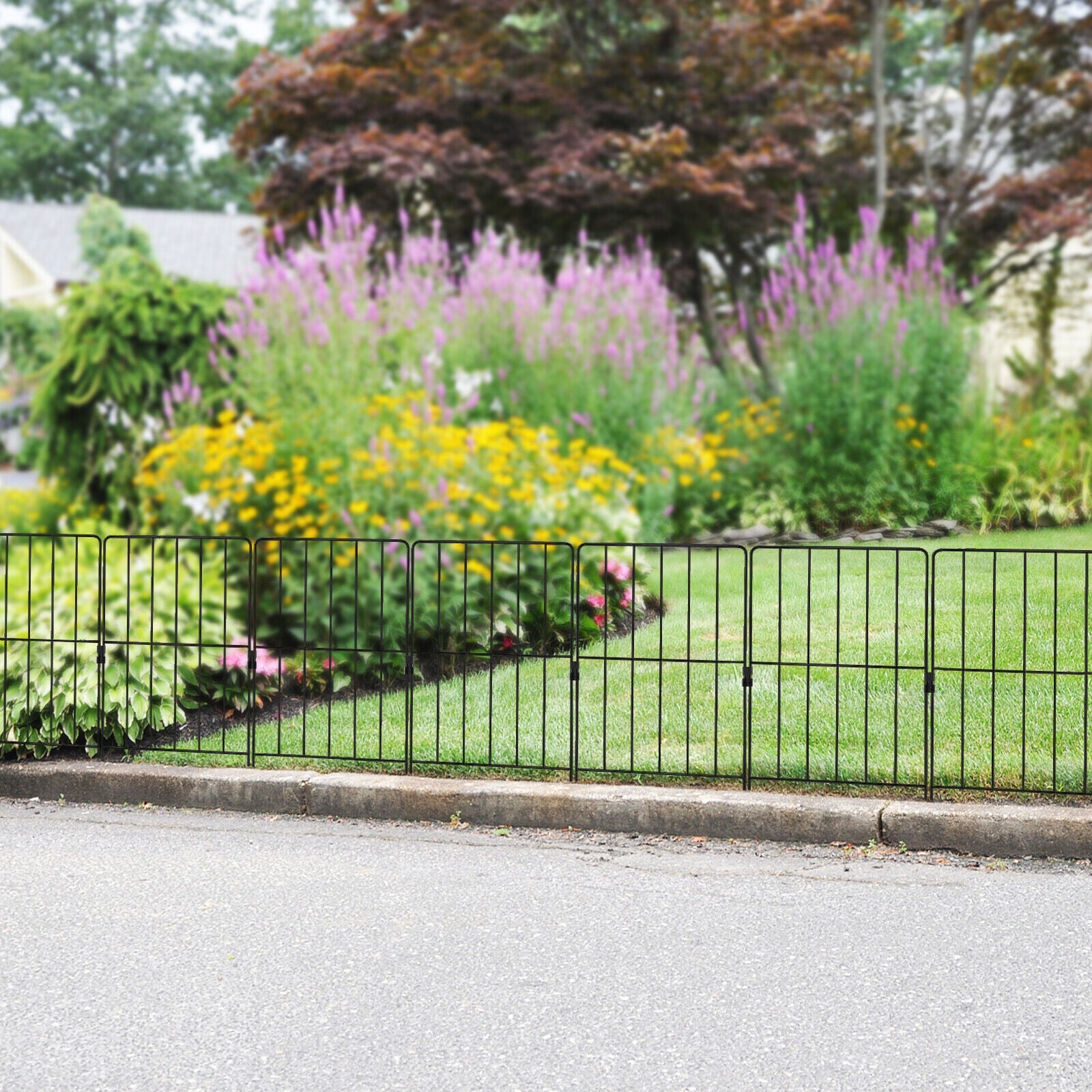 25 Pack Rustproof Decorative Garden Fence Set for Dog Flower bed