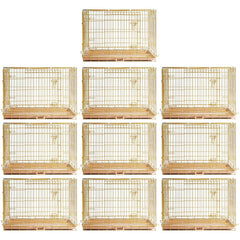 24-42" Collapsible Copper Gold Dog Crate GLD24/30/36/42