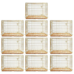 24-42" Collapsible Copper Gold Dog Crate GLD24/30/36/42