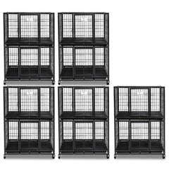 31" Two-Tier Dog Crate 46A