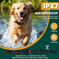 Wireless Dog Fence Collar Electric Training Remote Waterproof 1640ft Range