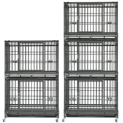37" Stackable Heavy Duty Dog Crate 371D07