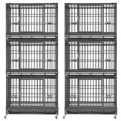 37" Stackable Heavy Duty Dog Crate 371D07