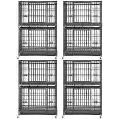 37" Stackable Heavy Duty Dog Crate 371D07