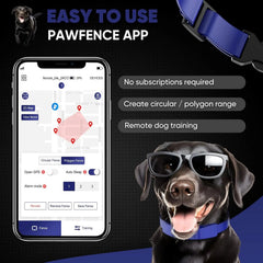 GPS Wireless Dog Fence Smart App Control Training Collar Adjustable Waterproof