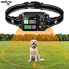 GPS Wireless Dog Fence System Rechargeable Waterproof Training Collar