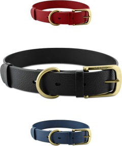 Heavy Duty Waterproof Dog Collar Metal Buckle Odor Proof XS–L (all colors)