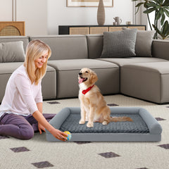 Orthopedic Foam Dog Bed Large Dog Sofa Couch with Removable Cover