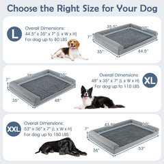 Orthopedic Foam Dog Bed Large Dog Sofa Couch with Removable Cover
